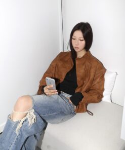 Alternative view of Lederjacke Braun