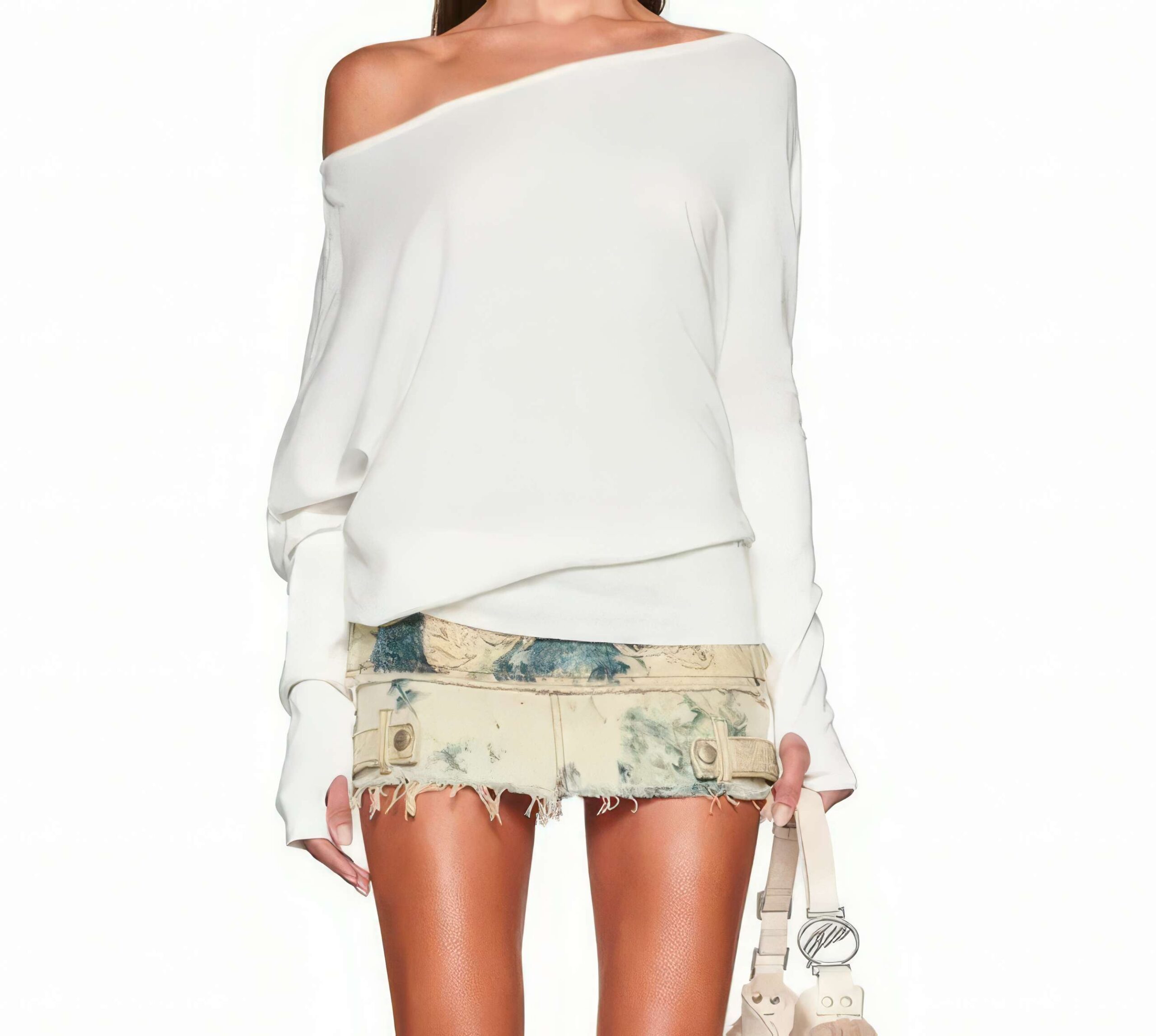 Off Shoulder Langarm Top – Bild 6