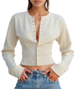 Alternative view of Crop Langarm Pullover